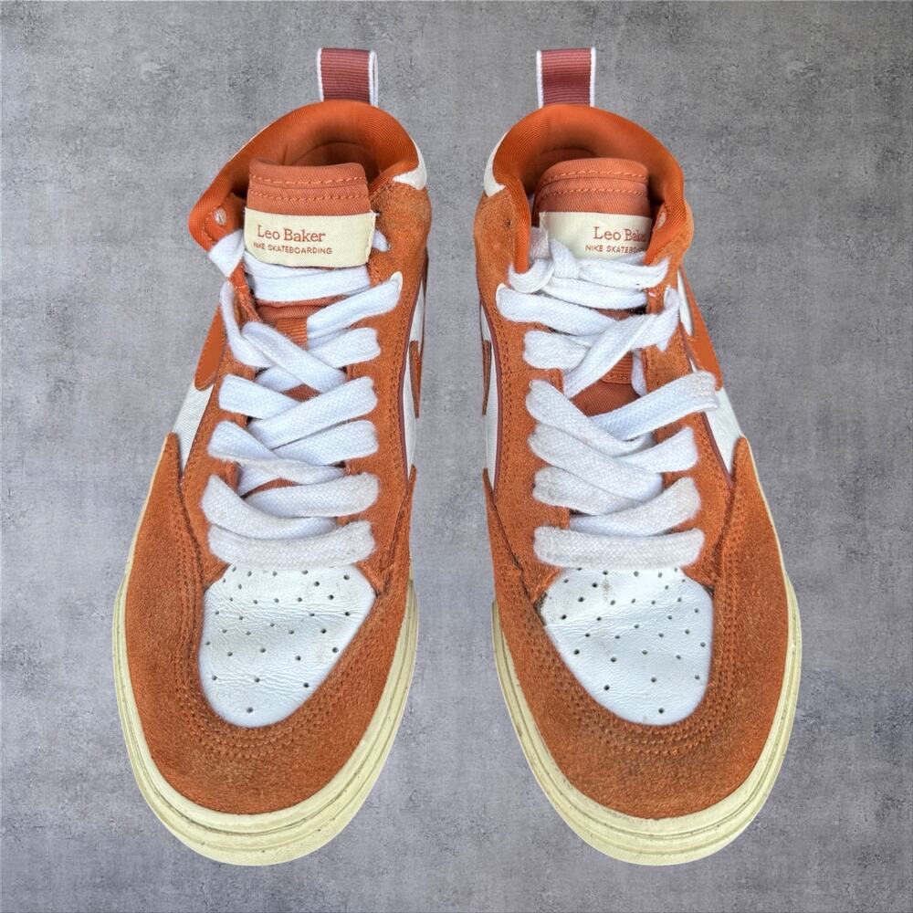Nike SB React Leo Baker Monarch Dark Russet Orange Mens 4 Women's 5.5 DX4361-202